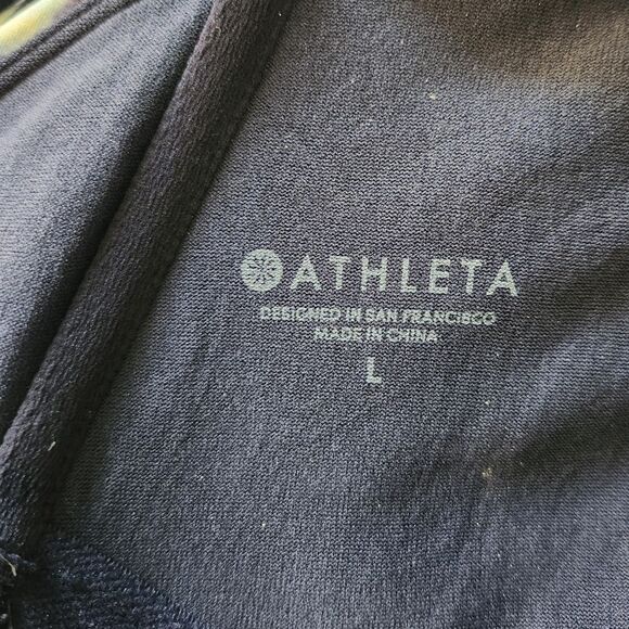 Athleta Aqualuxe Floral Print Square Plunge One Piece Swimsuit Size Large - Picture 4 of 5